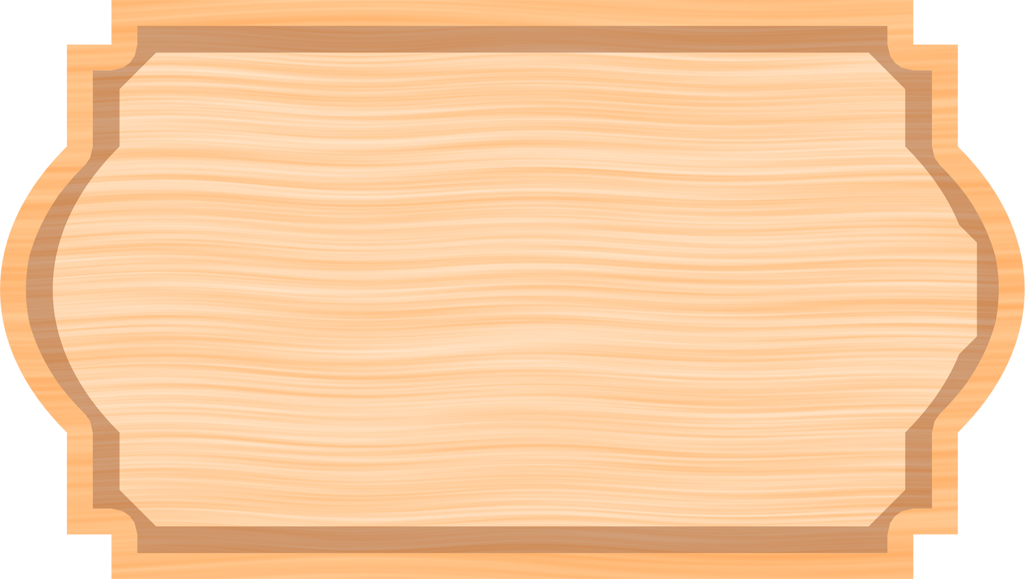 Blank wood signboard